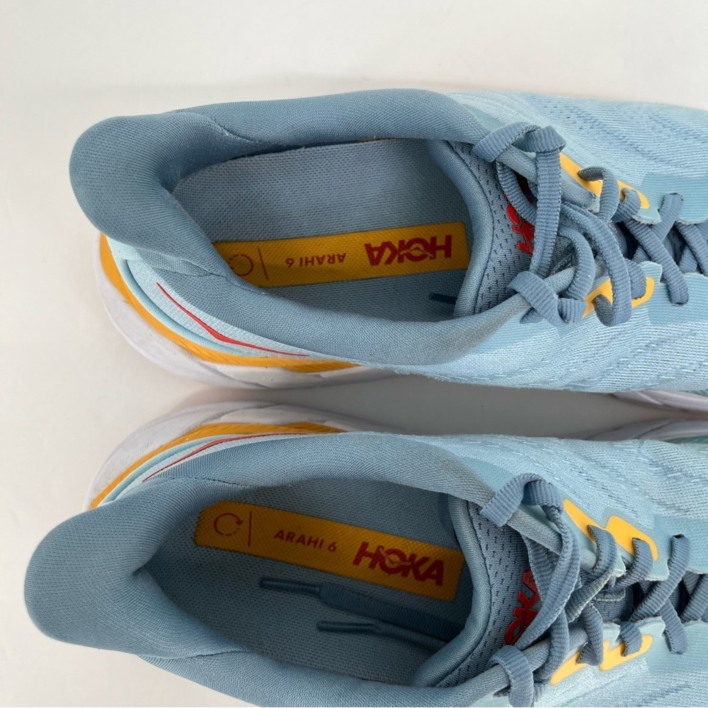 Hoka Mens One One Arahi 6 Running Shoes Size 10.5D Stability Comfort Lightweight - Picture 6 of 11